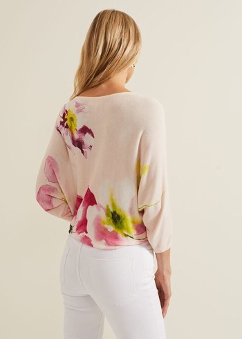 Phase Eight Erika Floral Placement Knitwear Multicolor Canada | NGLIFD-029